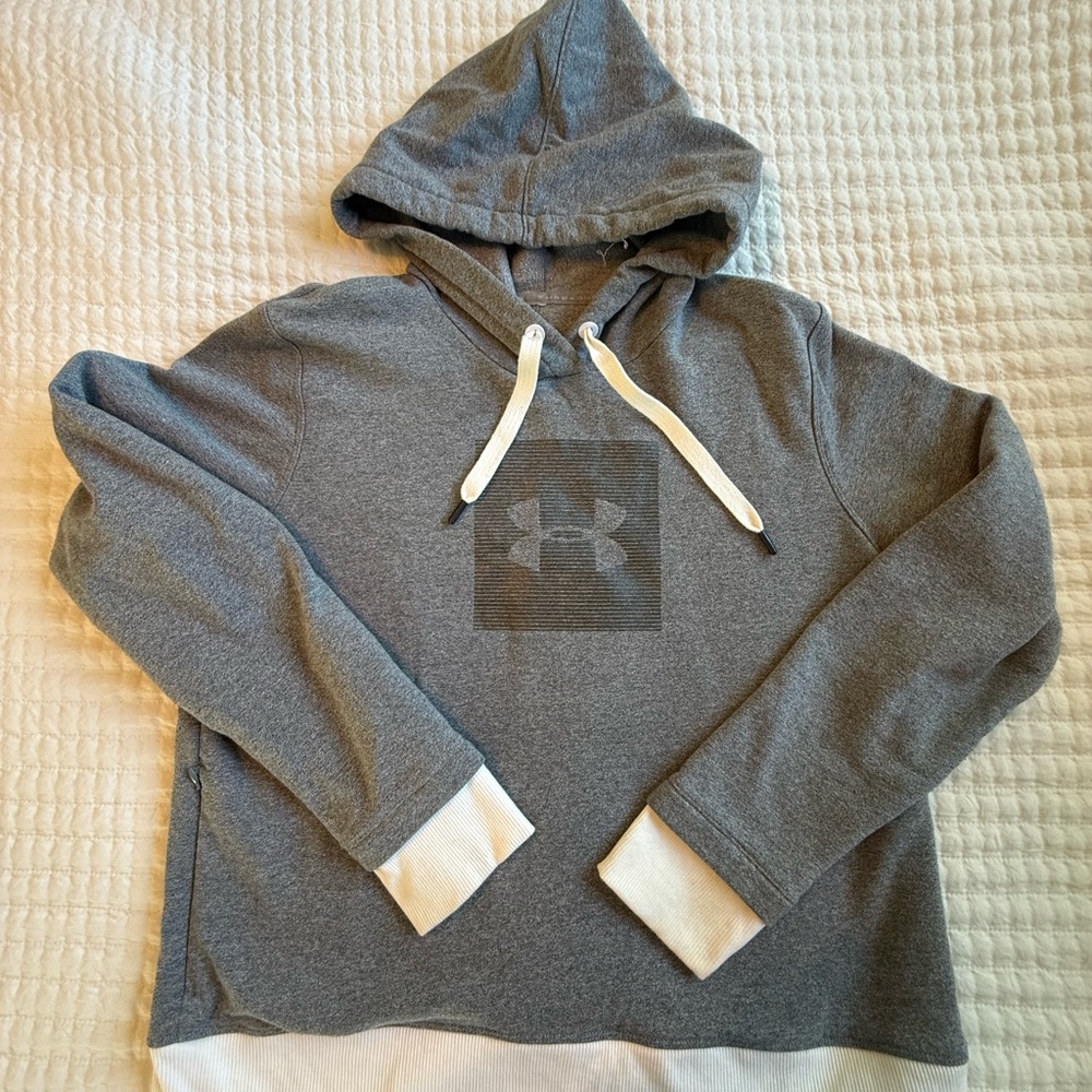 Under Armour Charcoal Hoodie with Ivory Details